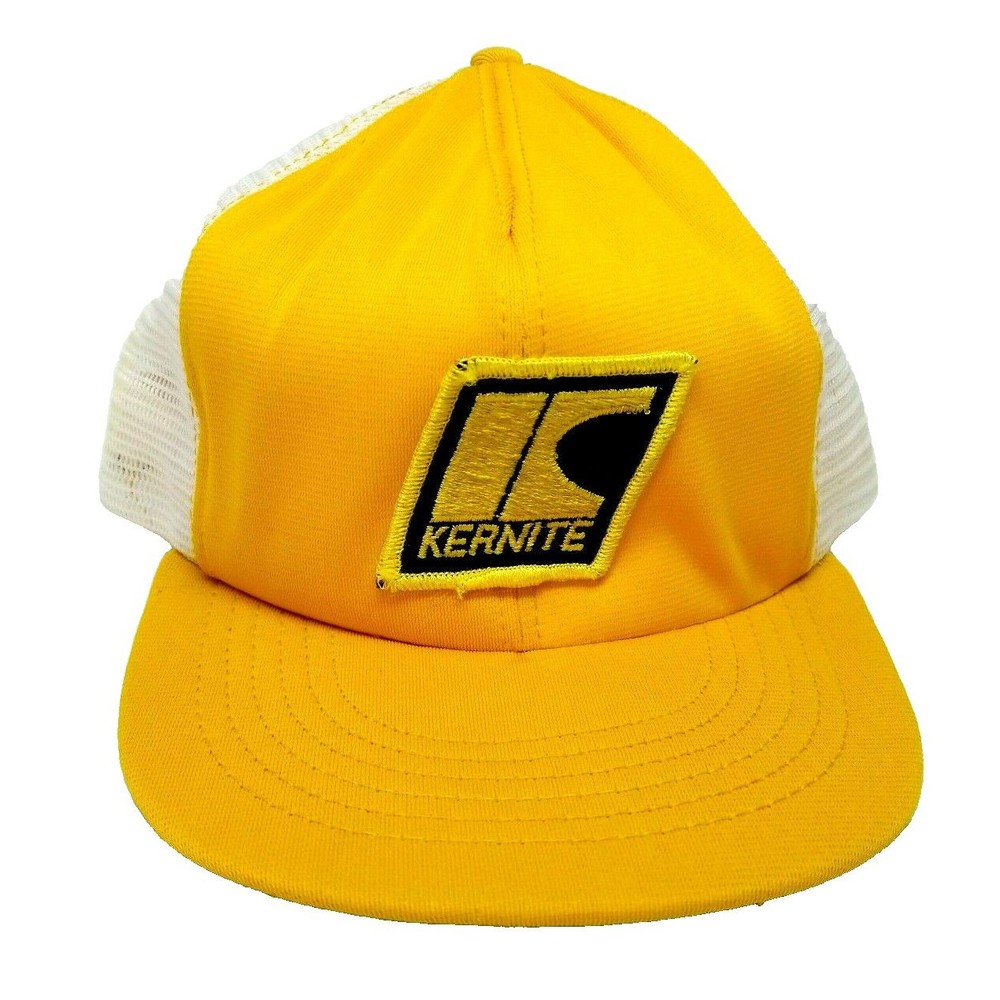 Vintage Trucker Hat - KERNITE - Patch Snapback Mesh Back Farm Agriculture